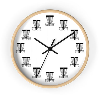 Disc Golf Wall Clock with Baskets