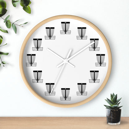 Disc Golf Wall Clock with Baskets