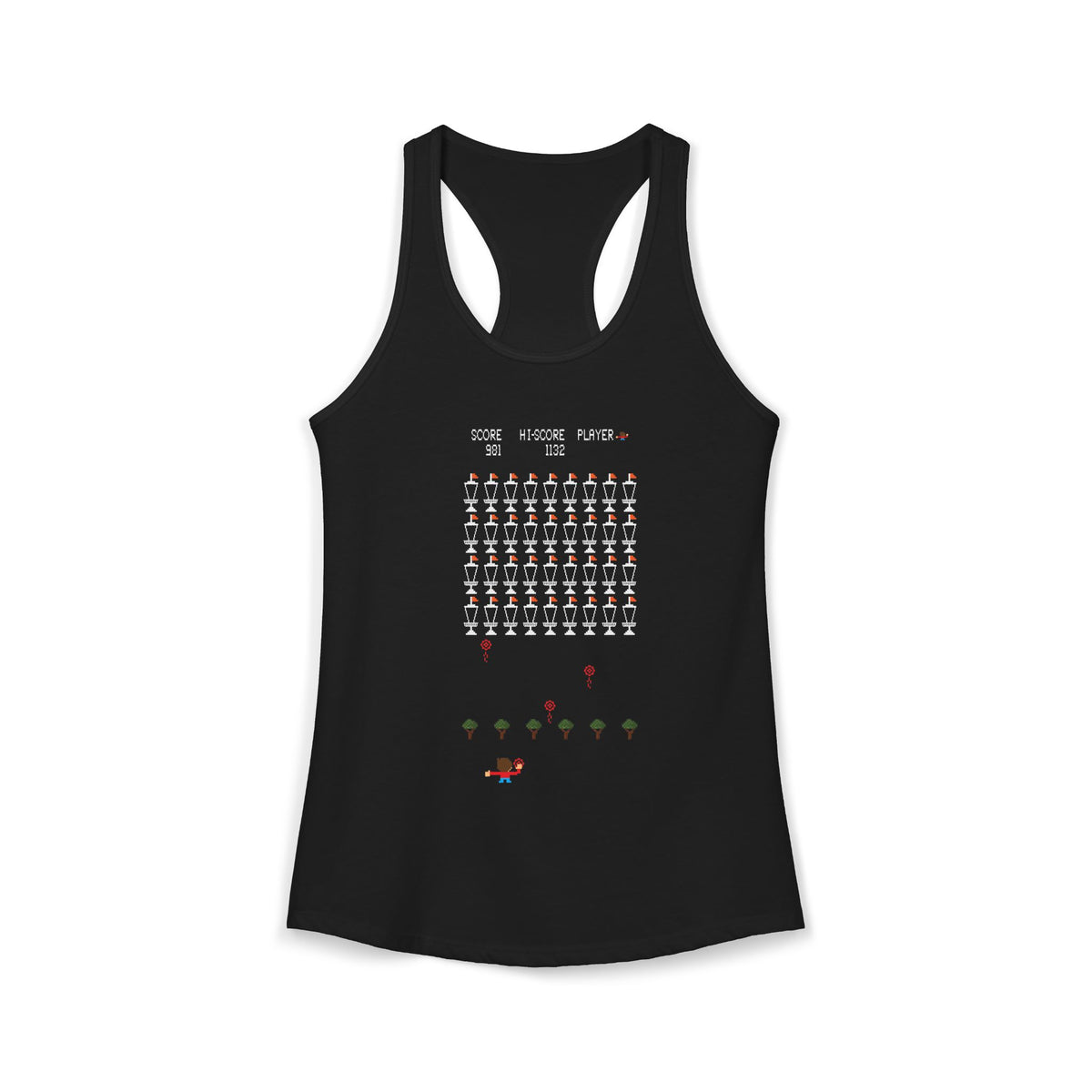 8-Bit Chain Invaders Tank Top - Women's