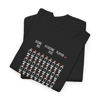 8-Bit Chain Invaders - Unisex Heavy Cotton Tee - Women's