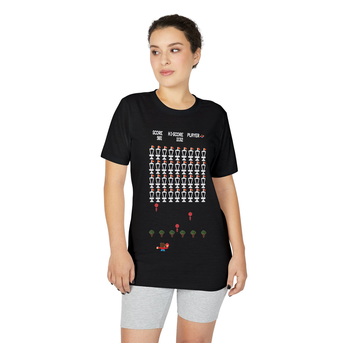 8-Bit Chain Invaders Performance® T-Shirt - Women's