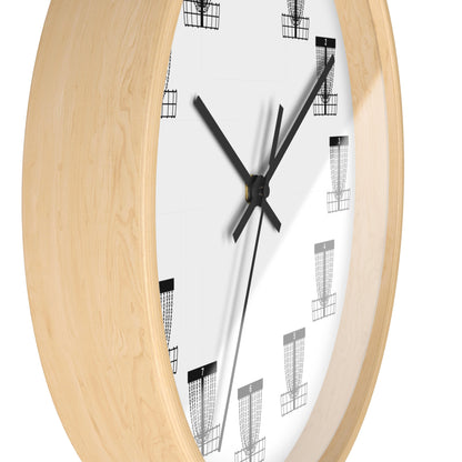 Disc Golf Wall Clock with Baskets