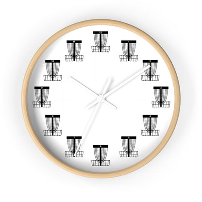 Disc Golf Wall Clock with Baskets