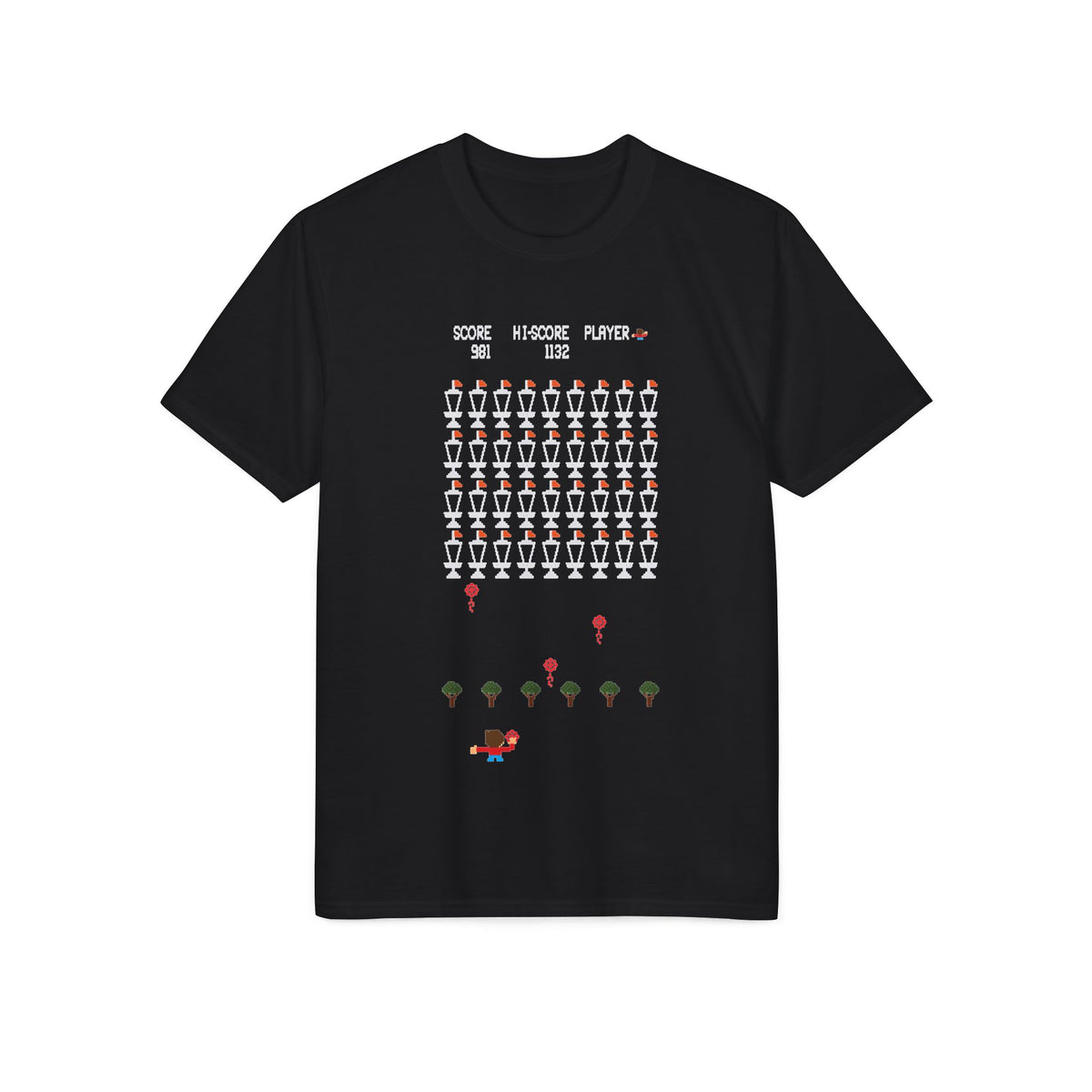 8-Bit Chain Invaders Performance® T-Shirt - Women's