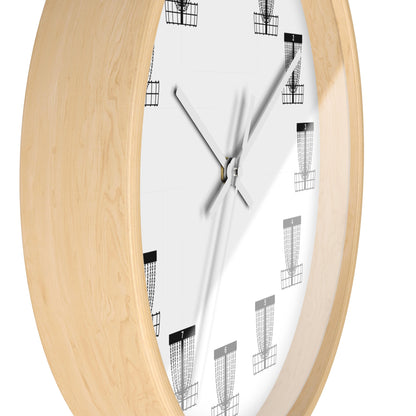 Disc Golf Wall Clock with Baskets